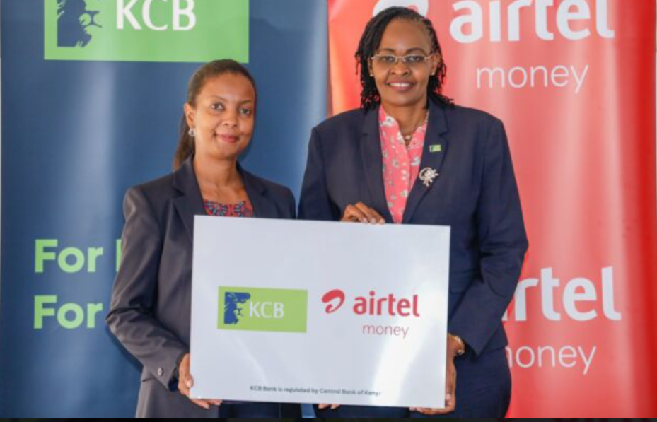 KCB Bank Kenya and Airtel Money Kenya Limited have introduced an interoperability partnership. Photo/ Courtesy.