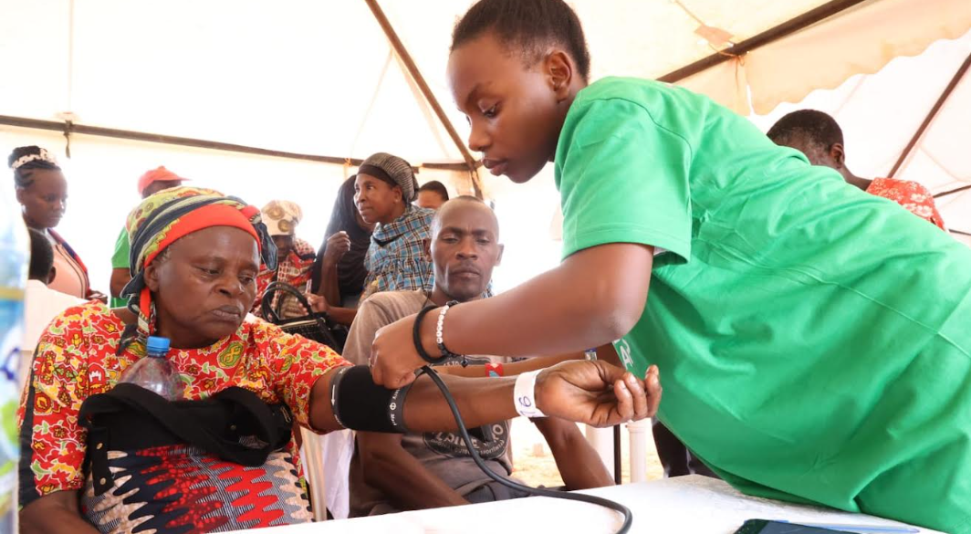 over 3,500 residents of Taita Taveta County received critical healthcare services at a specialised medical camp hosted by the M-PESA Foundation in partnership with Zuri Health. Photo/ Courtesy.