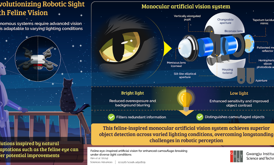 A team of researchers from the Gwangju Institute of Science and Technology (GIST), led by Professor Young Min Song, has developed a revolutionary vision system inspired by feline eyes to enhance object detection for autonomous systems. Photo/ Courtesy.