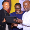 L-R Winnie Karanu, AI National Skills Initiative Director at Microsoft, Constantine Obuya, African Centre for Women, Information and Communication Technology (ACWICT) and Dr. Ehud Gachugu, Ag. Deputy Chief Executive officer and Global Director Youth and Jobs Kenya Private Sector Alliance during the Microsoft AI National Skilling Initiative (AINSI) Launch. Photo/ Courtesy.