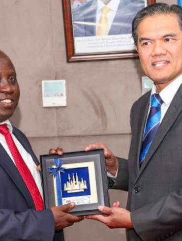 John Tanui, Kenya's principal secretary for information and communications technology and the digital economy with Malaysian delegation. Photo/ Courtesy.