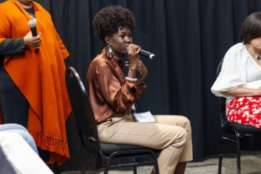 Angella Summer Namubiru, a Ugandan digital content creator and Co-Founder of BlaCare, speaks on the importance of representation of young people’s voices online and in decision-making spaces ’ during the African Voices: Shaping a New Sexual and Reproductive Health and Rights(SRHR) Narrative through Technology session convened at the Sexual Violence Research Institute(SVRI) Forum in Cape Town, South Africa. Photo/ Courtesy.