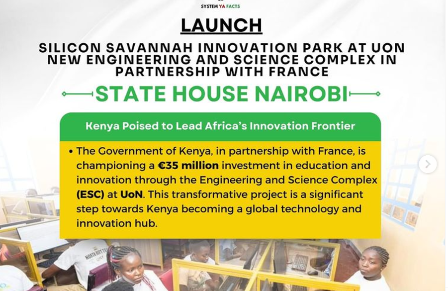 University of Nairobi unveils Engineering and Science Complex to drive Kenya’s tech future. Photo/ Courtesy.