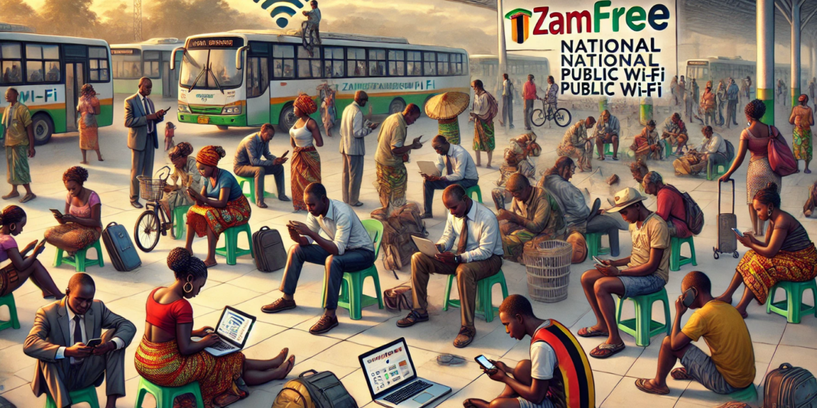 The Zambian government has officially launched the ZamFree National Public Wi-Fi initiative. Photo/ Courtesy.