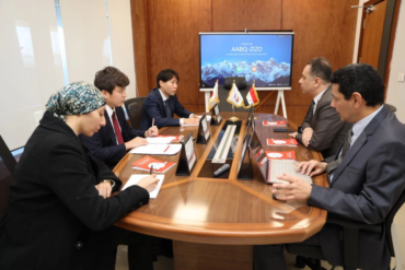 Senior management of the Egyptian Space Agency meeting with a delegation from the Japanese Embassy in Egypt. Photo/ Courtesy.