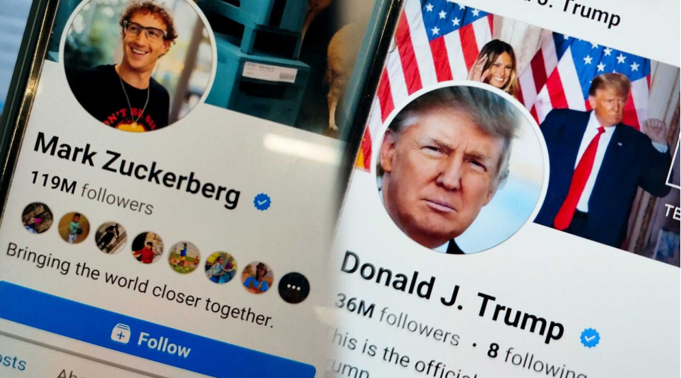 Meta, the company Meta has denied forcing users to follow official accounts belonging to senior figures in the new Trump administration. Photo/ Courtesy.